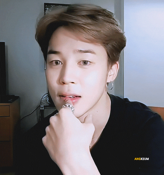 Recent activity shot of Jimin (BTS)