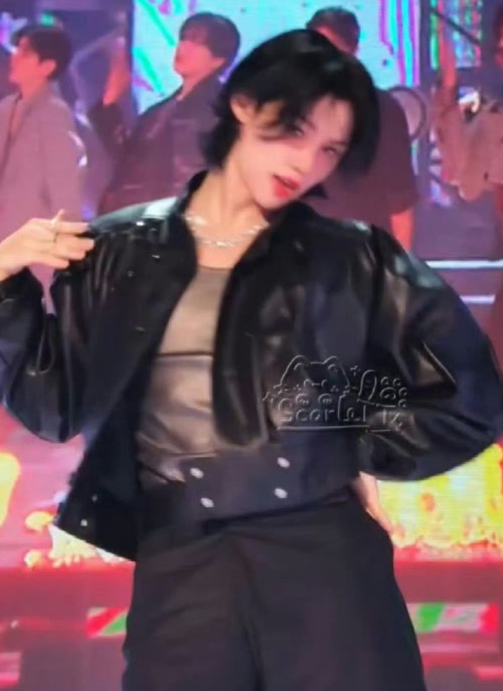 Recent activity shot of Felix (Stray Kids)