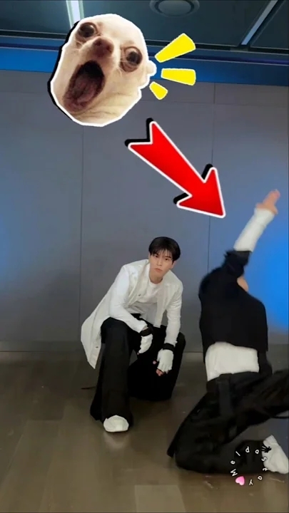 A moment captured by Stray Kids's fan