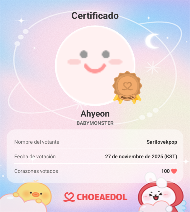 Recent activity shot of Ahyeon (BABYMONSTER)