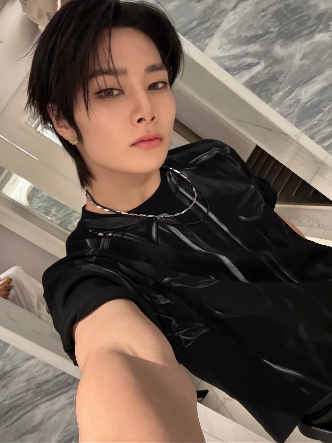A moment captured by I.N (Stray Kids)'s fan