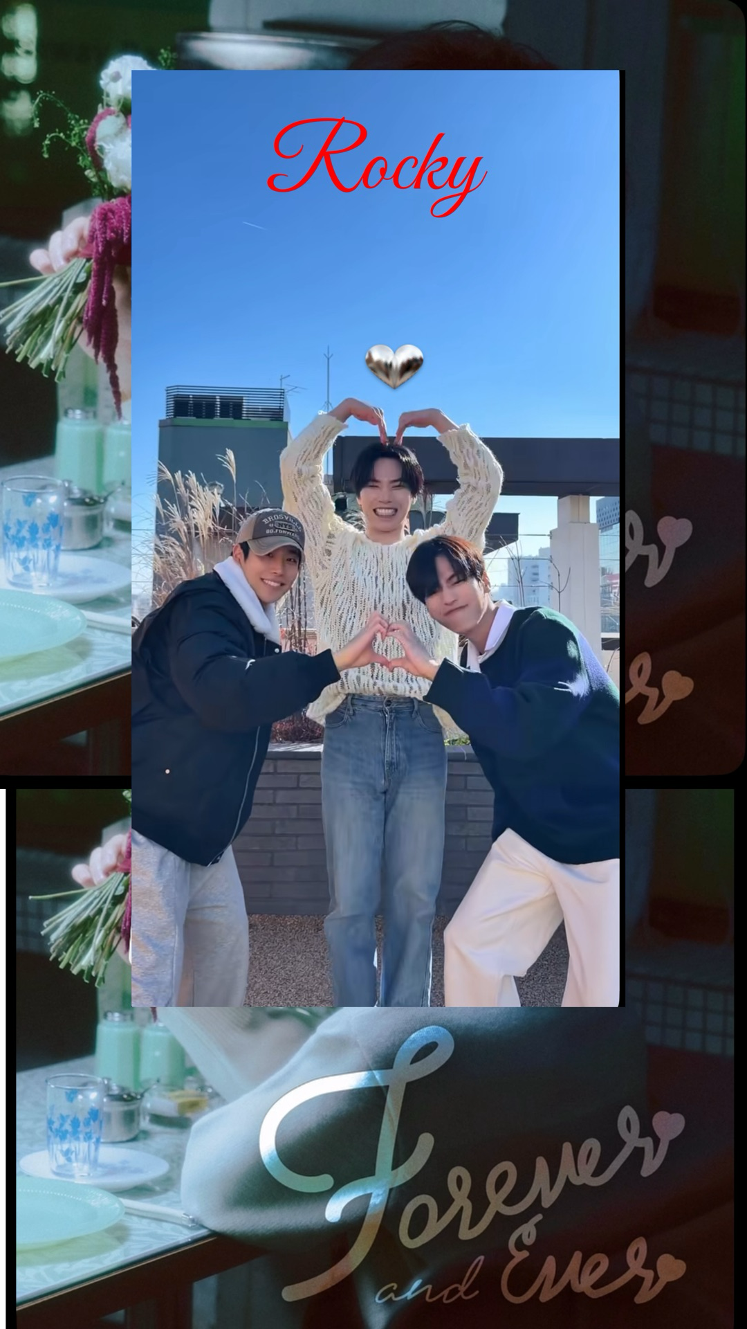 A heartfelt wallpaper shared by Rocky's fans