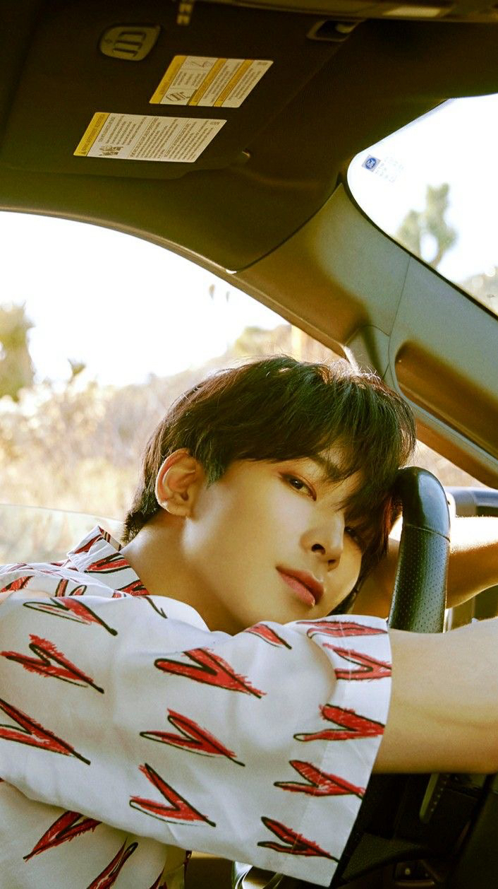 A heartfelt wallpaper shared by Wonwoo (SEVENTEEN)'s fans