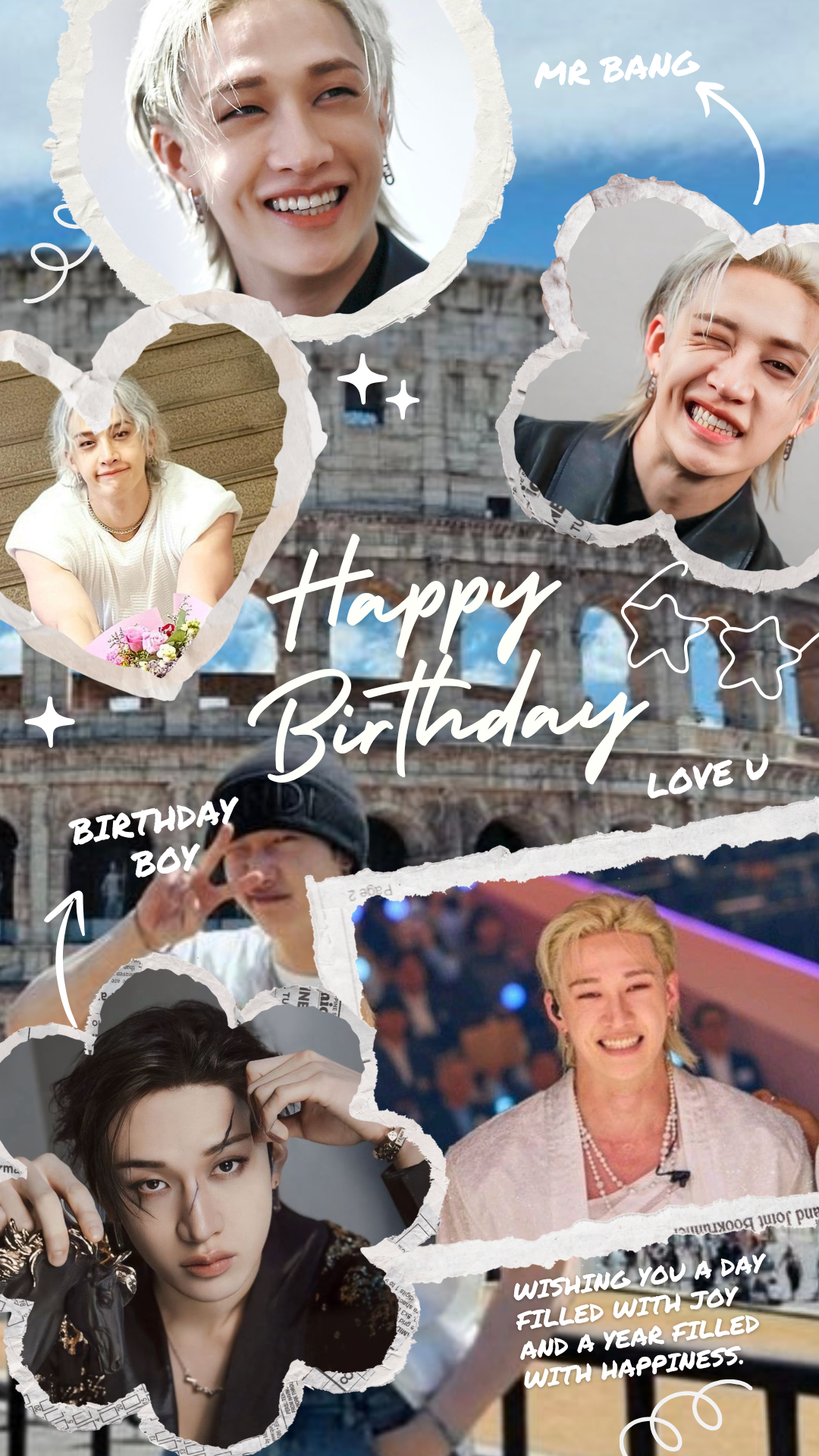 Fan-made special wallpaper for Bang Chan (Stray Kids)