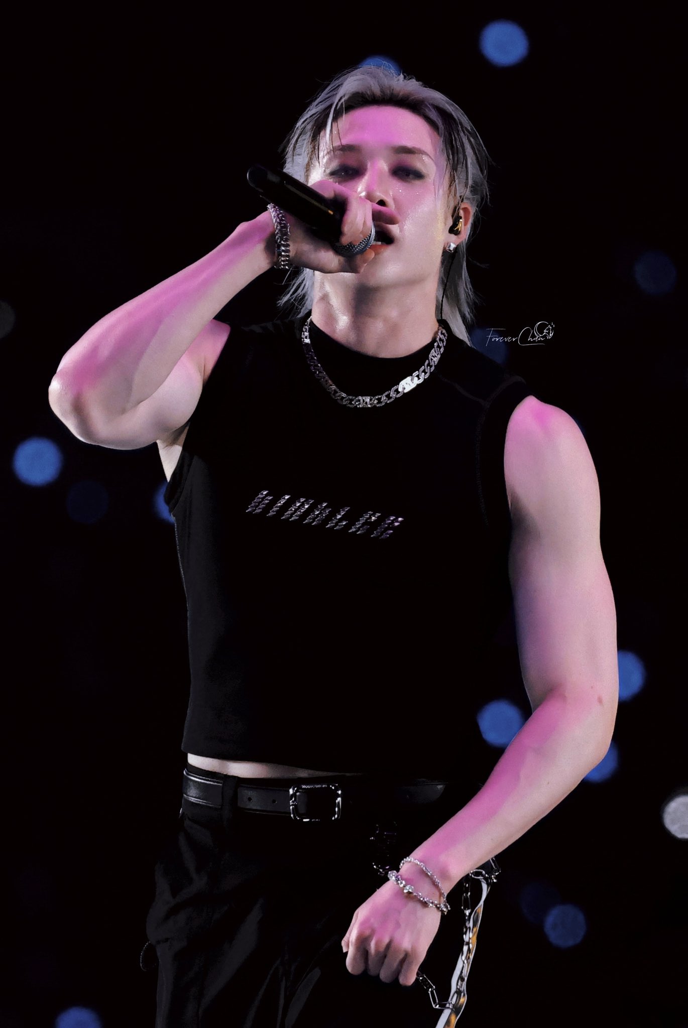 A moment captured by Bang Chan (Stray Kids)'s fan