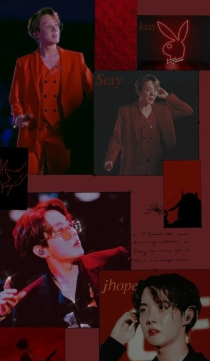 A heartfelt wallpaper shared by j-hope (BTS)'s fans