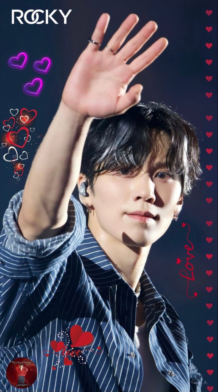 A heartfelt wallpaper shared by Rocky's fans