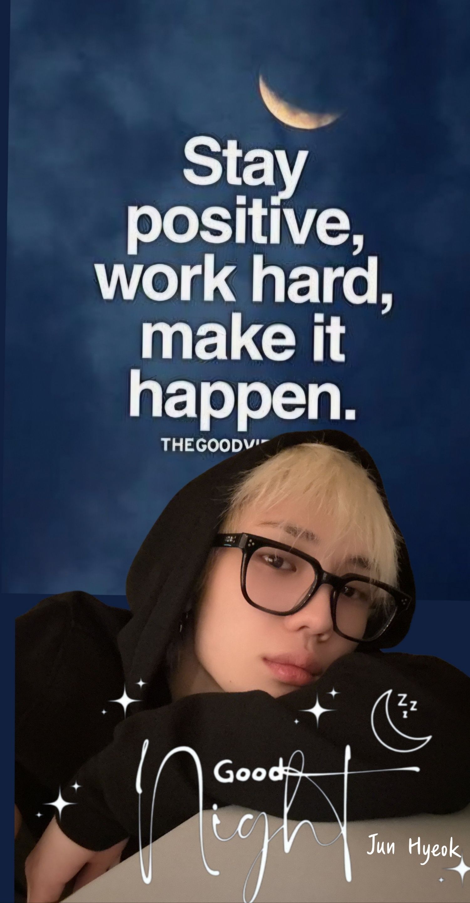 A heartfelt wallpaper shared by Junhyeok (TNX)'s fans