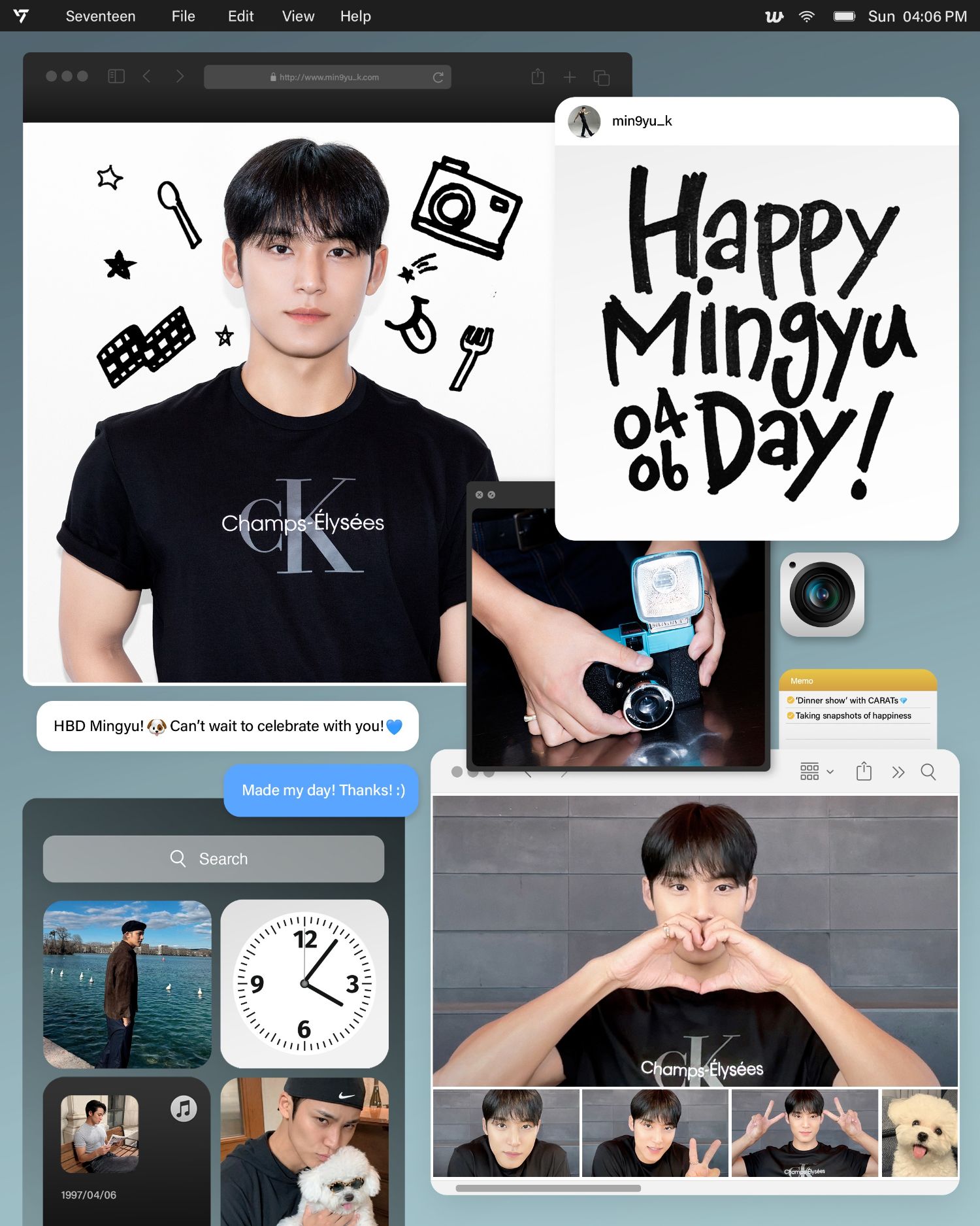 Behind-the-scenes cut of Mingyu (SEVENTEEN)