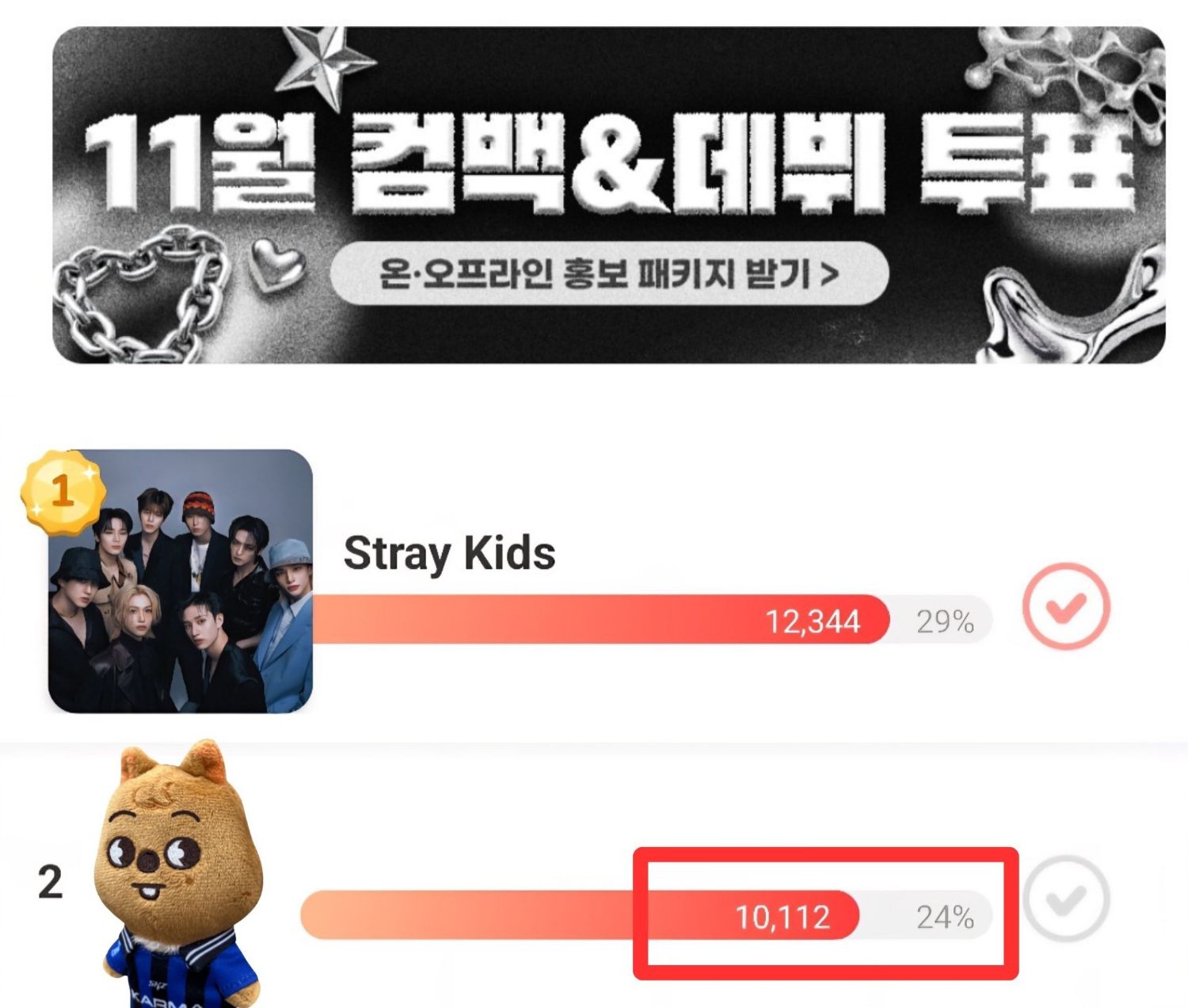 Recent activity shot of Stray Kids