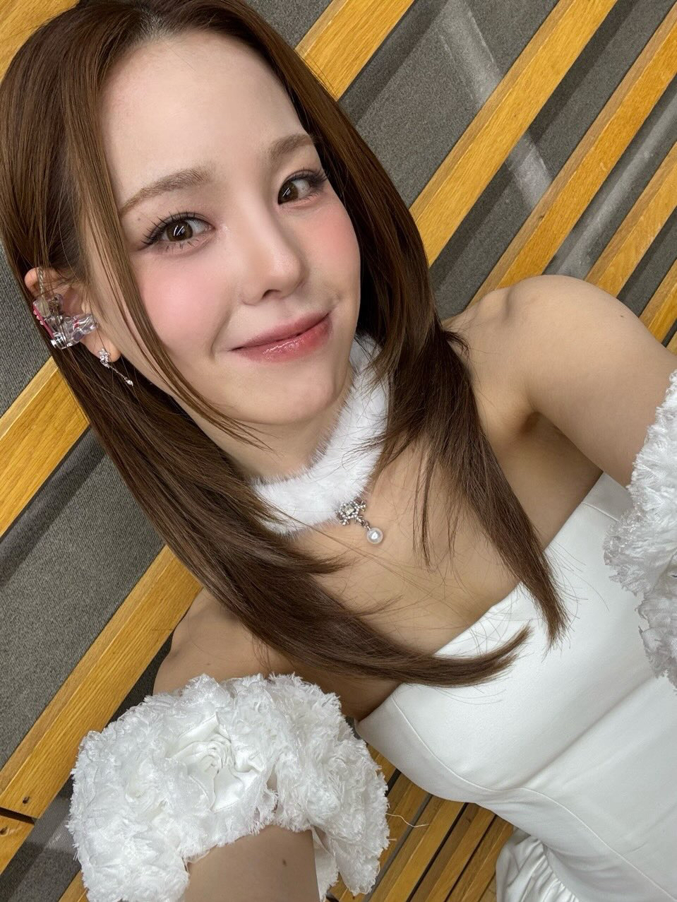 A moment captured by Mako (NiziU)'s fan