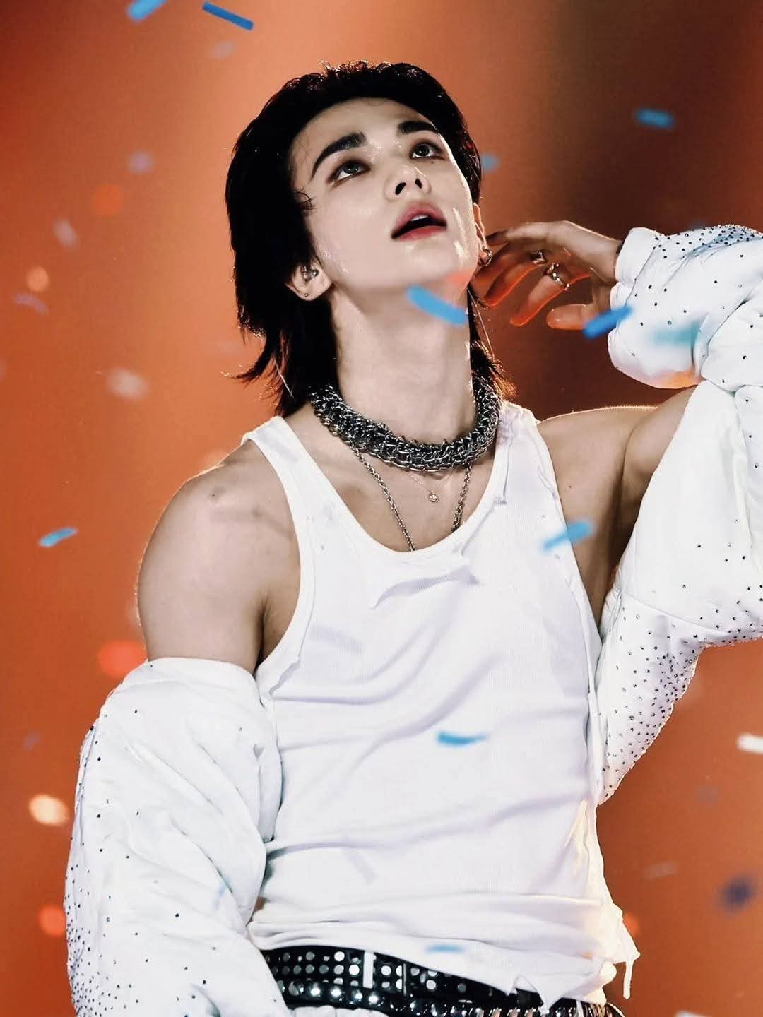 Recent activity shot of Hyunjin (Stray Kids)