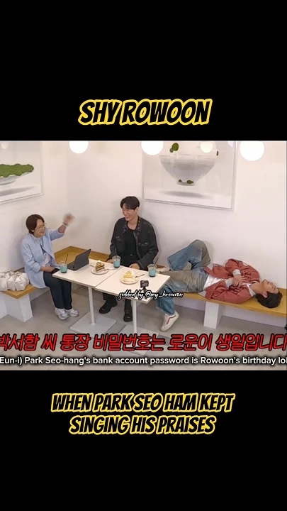 Behind-the-scenes cut of Rowoon