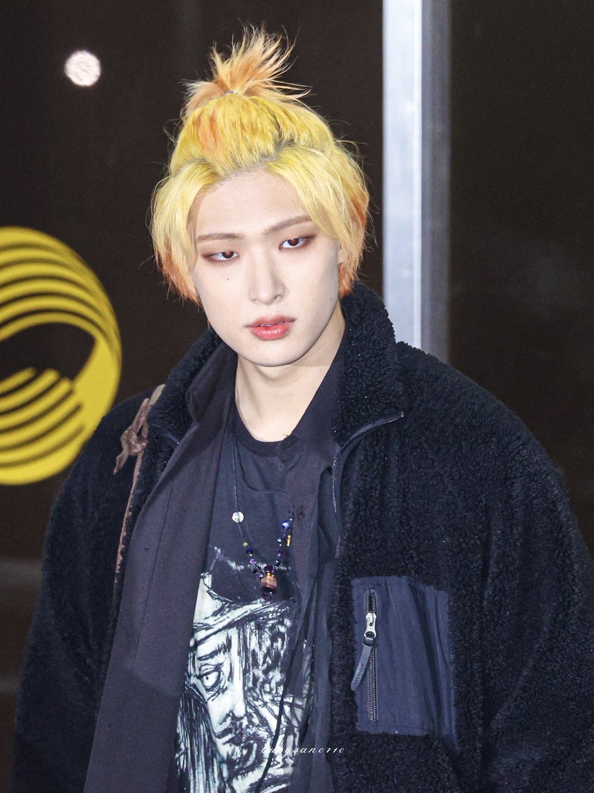 A moment captured by Mingi (ATEEZ)'s fan