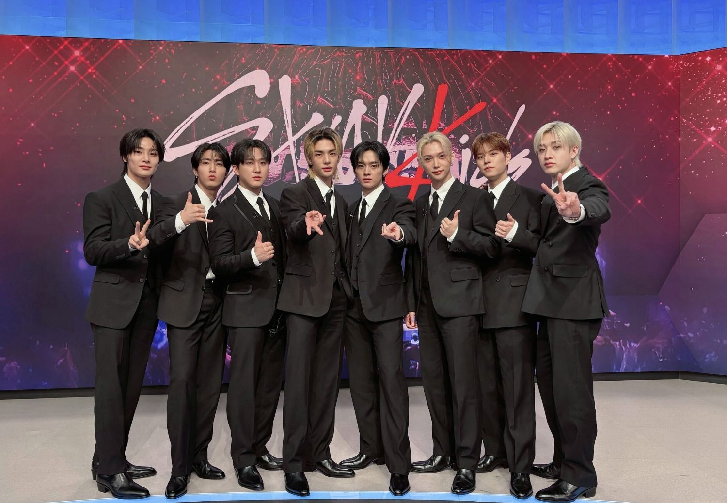 A moment captured by Stray Kids's fan