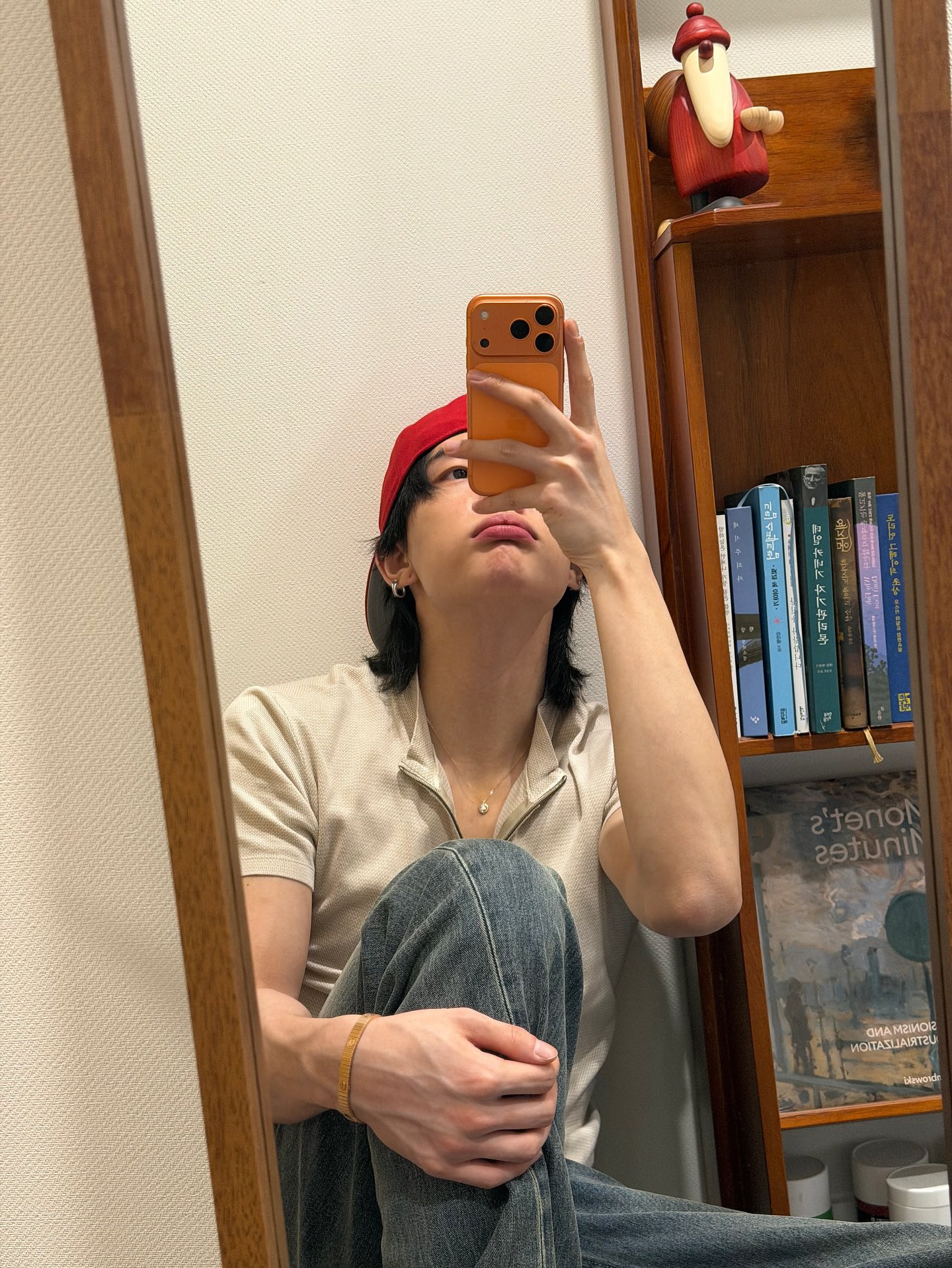 A moment captured by Hyunjin (Stray Kids)'s fan