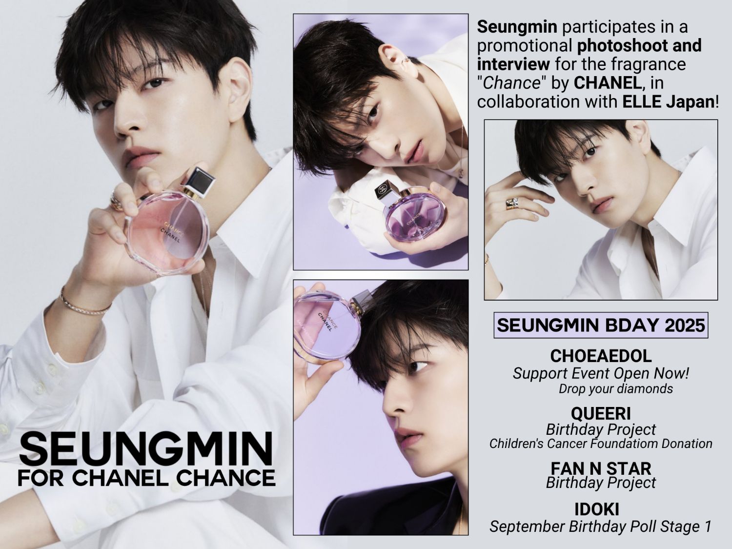 Recent activity shot of Seungmin (Stray Kids)