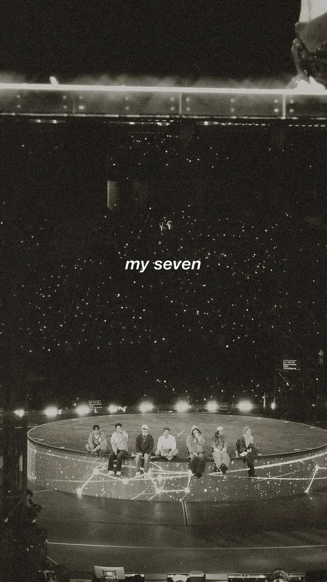 A heartfelt wallpaper shared by BTS's fans