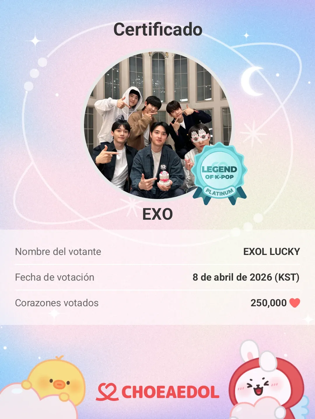 A moment captured by EXO's fan