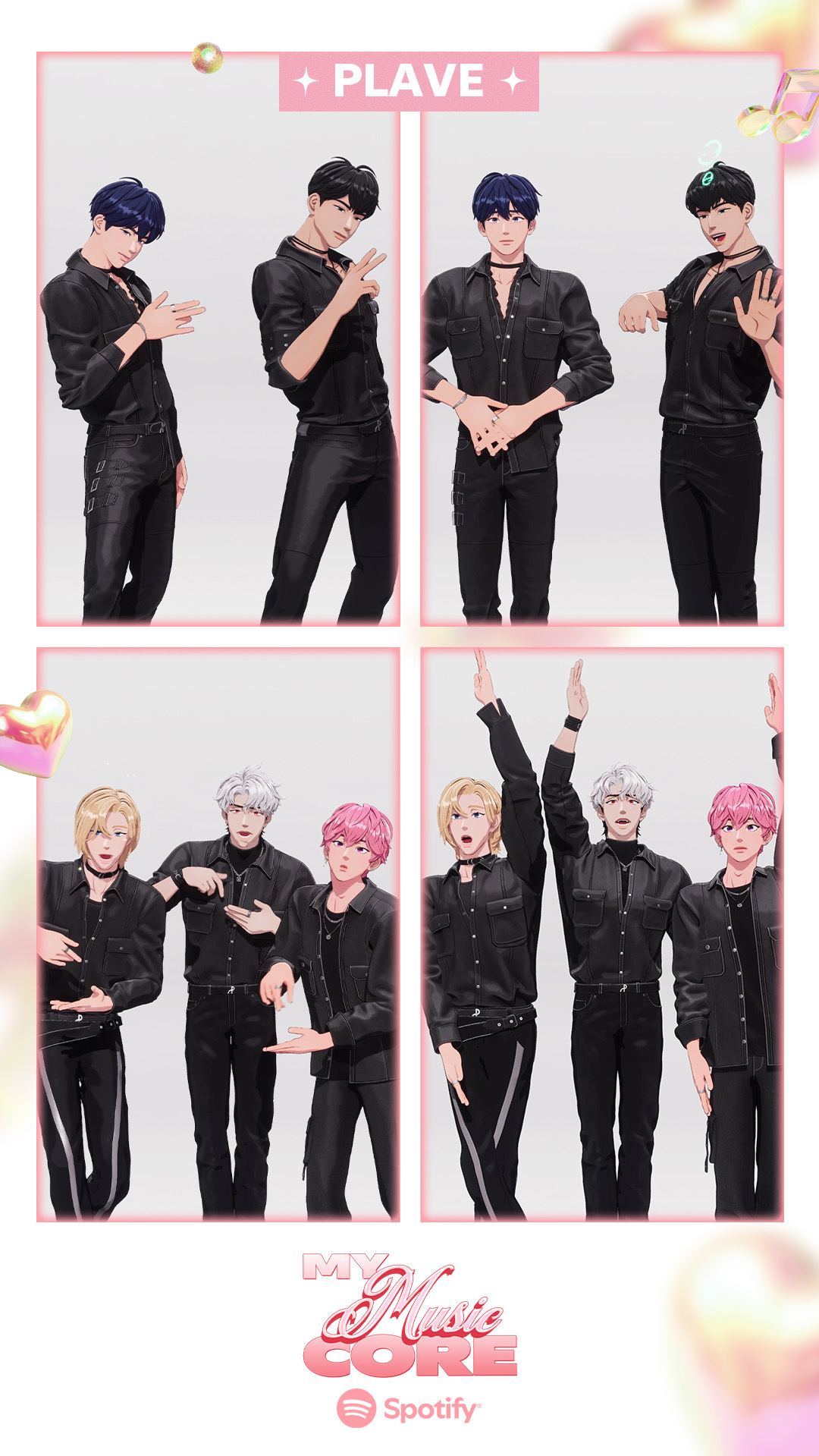 A heartfelt wallpaper shared by PLAVE's fans