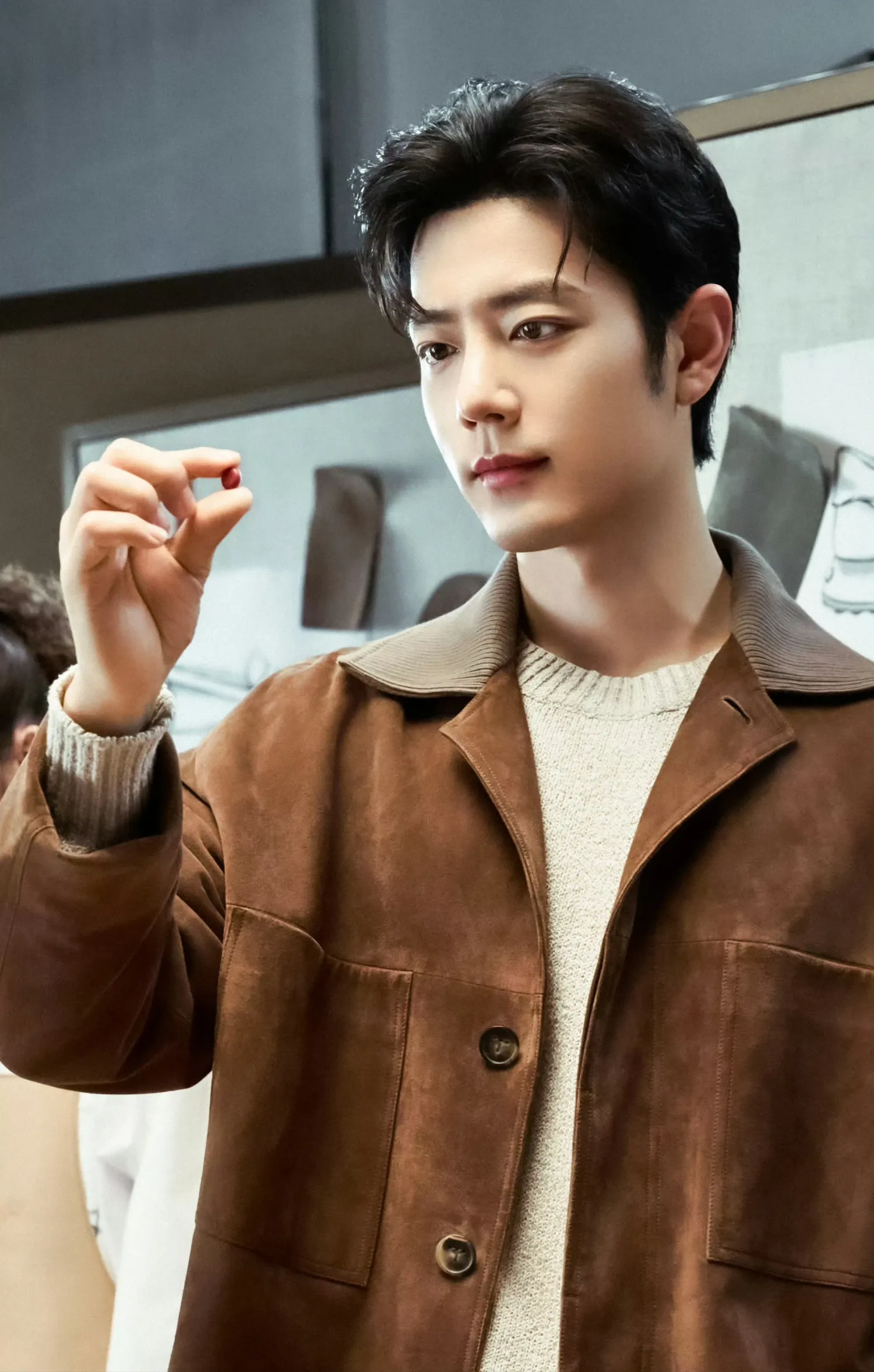 肖戦の舞台裏ショット