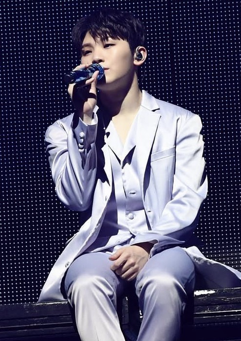 Recent activity shot of Woozi (SEVENTEEN)