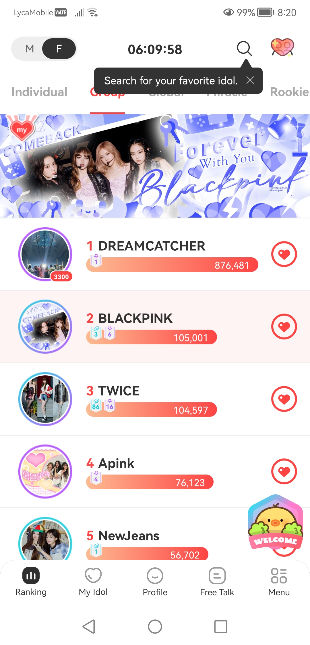 A heartfelt wallpaper shared by BLACKPINK's fans