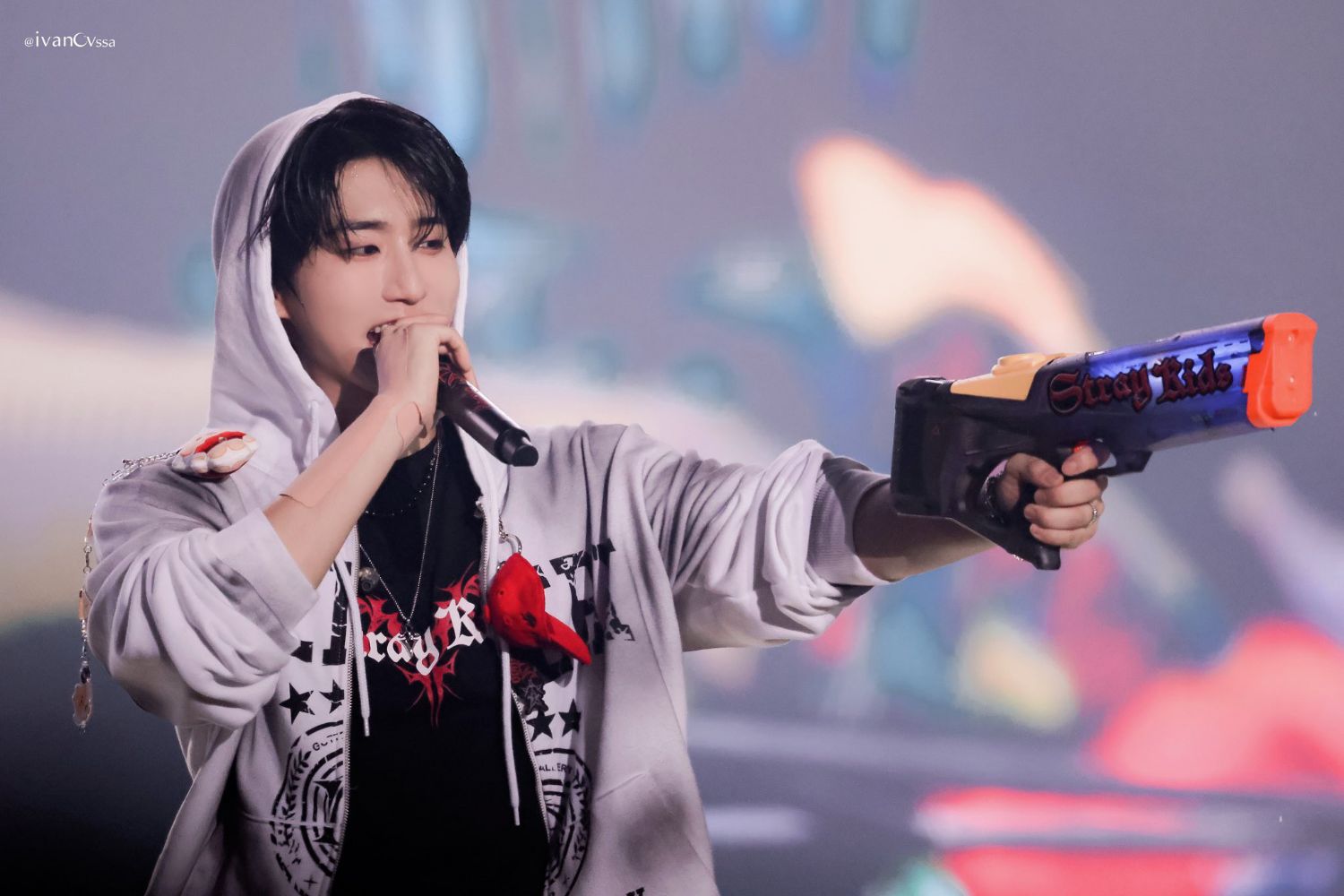 A moment captured by HAN (Stray Kids)'s fan