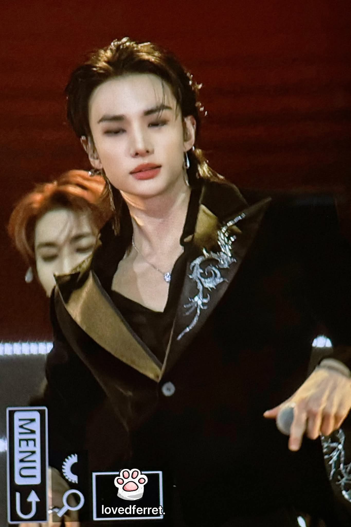 A moment captured by Hyunjin (Stray Kids)'s fan