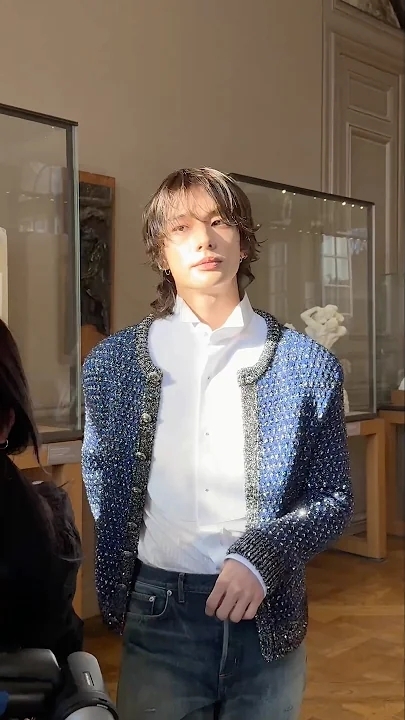 A moment captured by Hyunjin (Stray Kids)'s fan