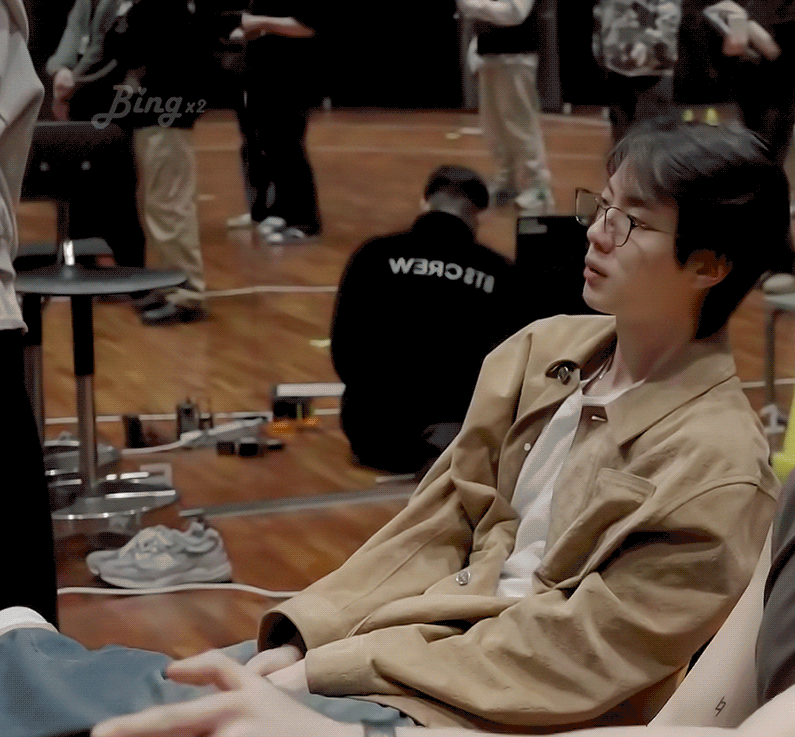 A moment captured by Jin (BTS)'s fan