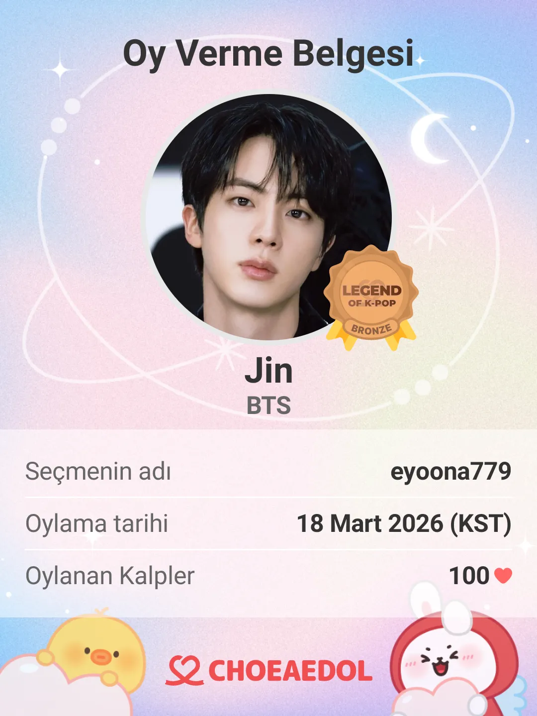 Momen yang diabadikan oleh penggemar Jin (BTS)