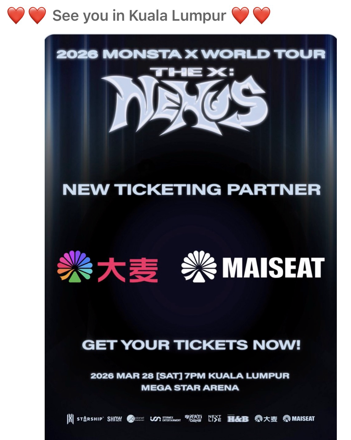 Recent activity shot of I.M (MONSTA X)