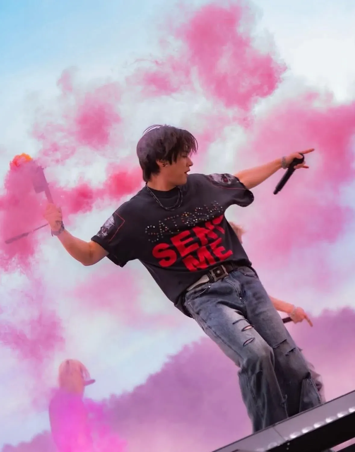 Recent activity shot of Lee Know (Stray Kids)