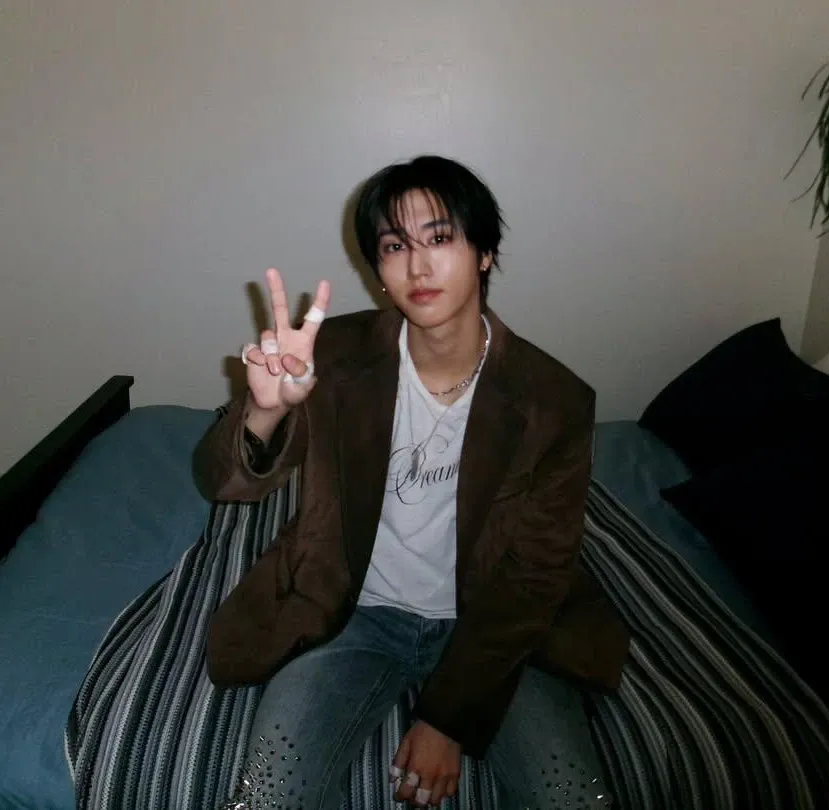 A moment captured by HAN (Stray Kids)'s fan