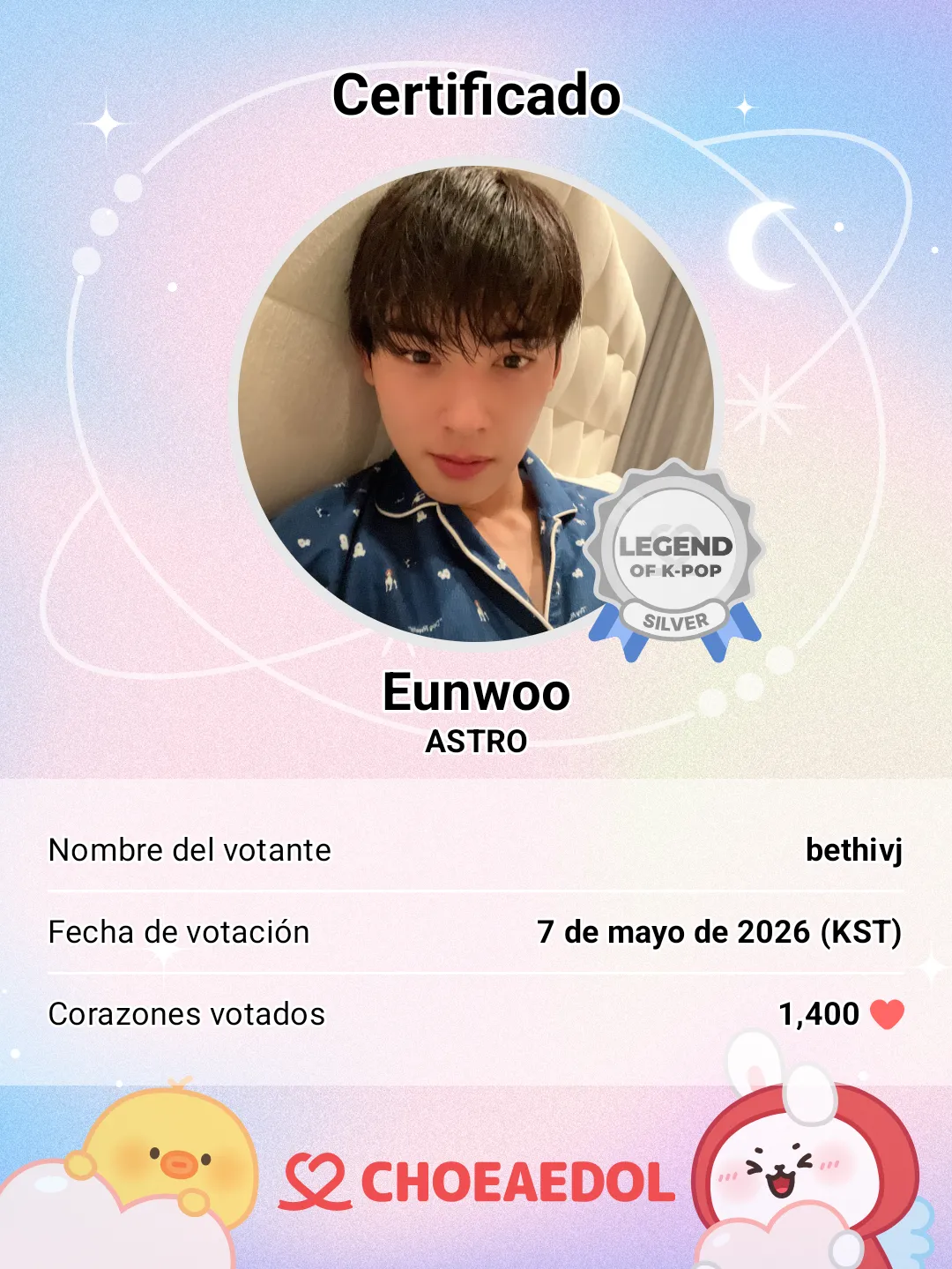 A moment captured by Eunwoo (ASTRO)'s fan