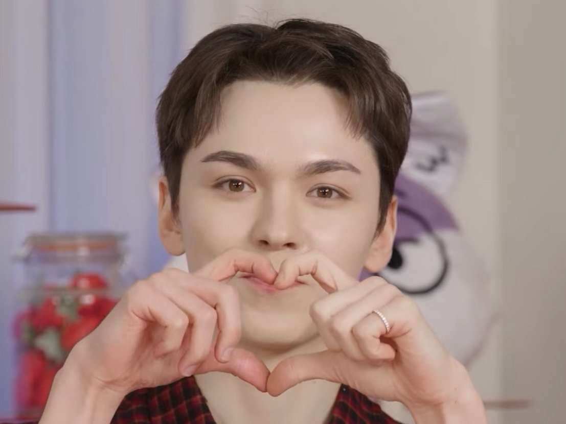 A moment captured by Vernon (SEVENTEEN)'s fan