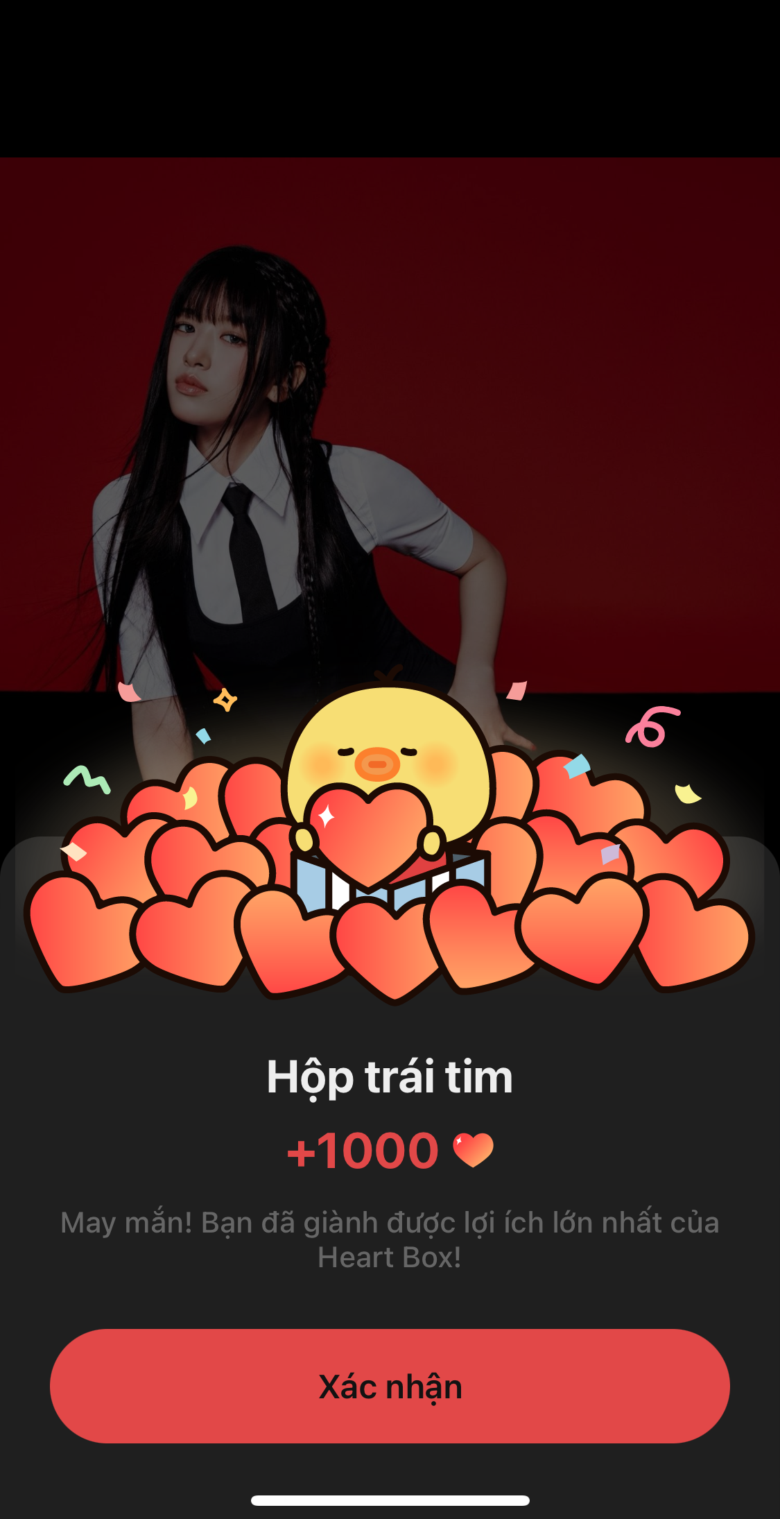 A heartfelt wallpaper shared by NewJeans's fans