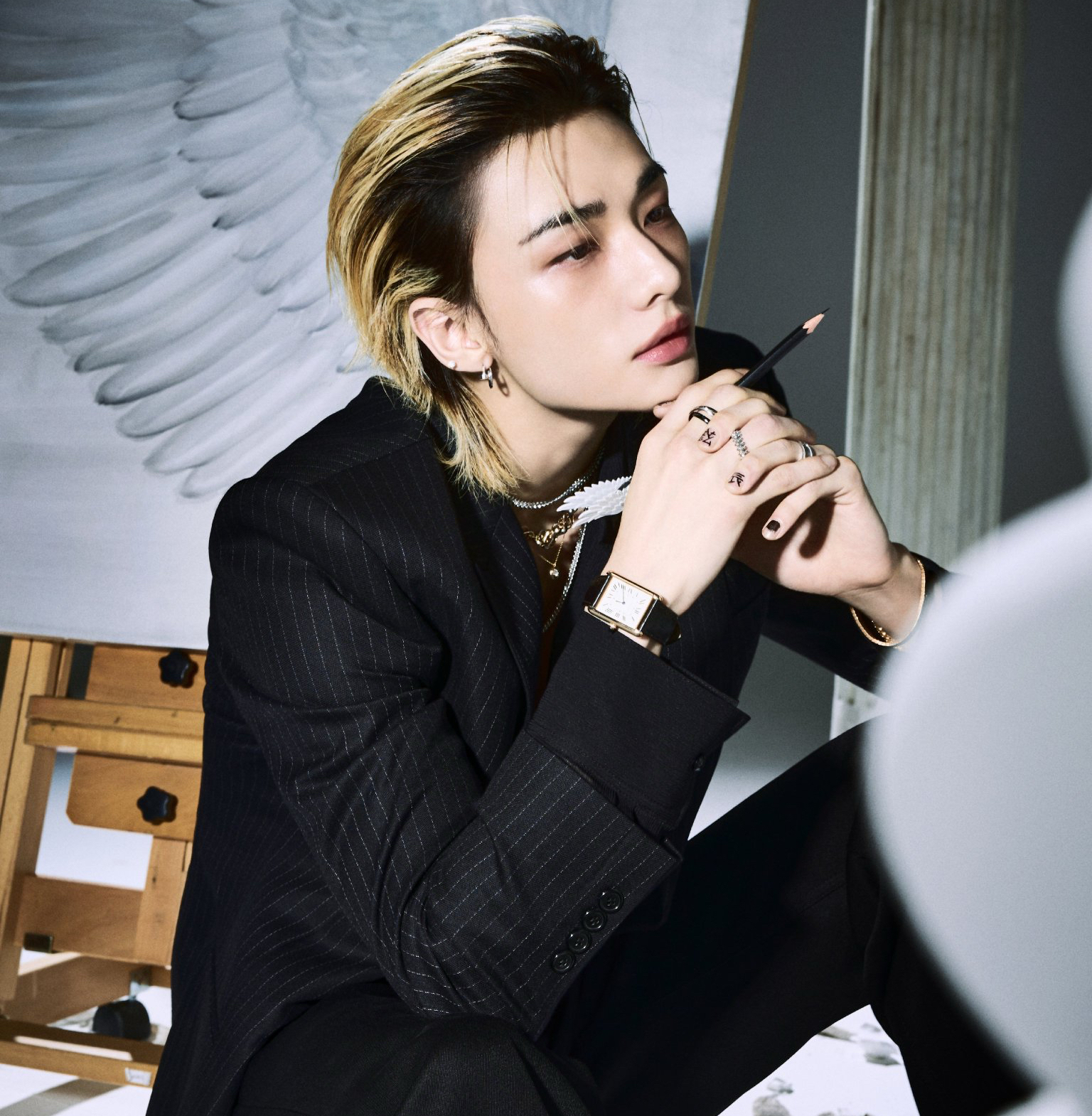 A moment captured by Hyunjin (Stray Kids)'s fan