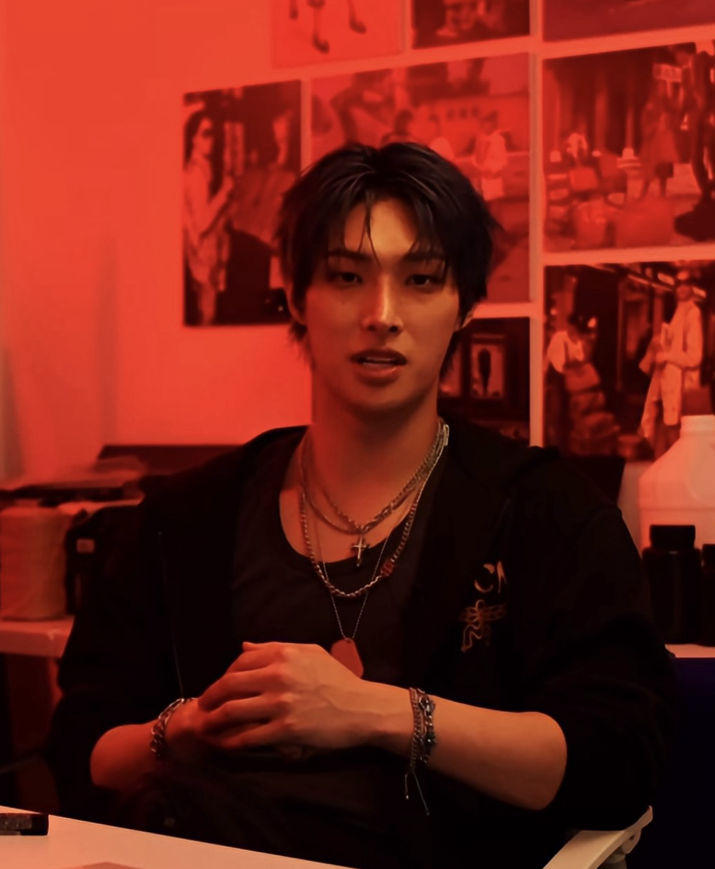 A moment captured by Mingi (ATEEZ)'s fan
