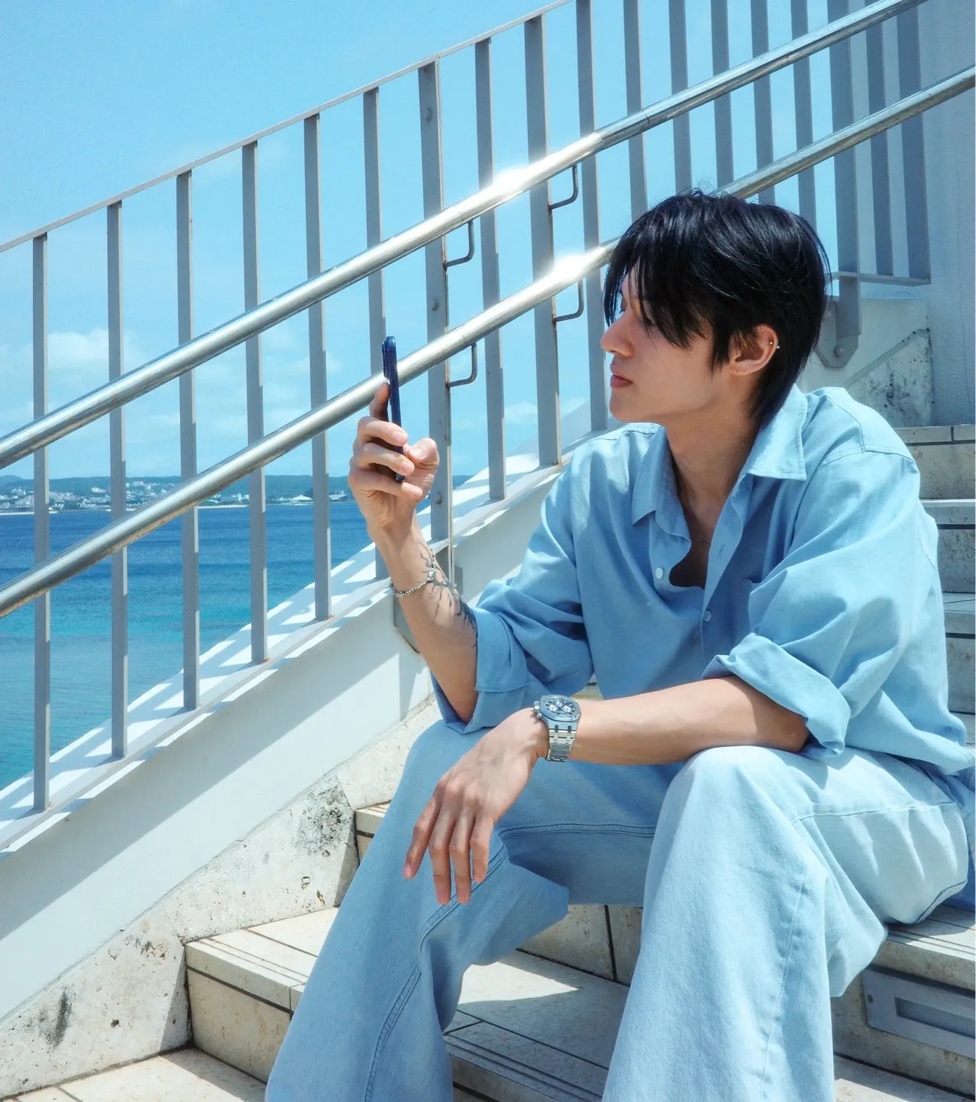 Recent activity shot of Wooyoung (ATEEZ)