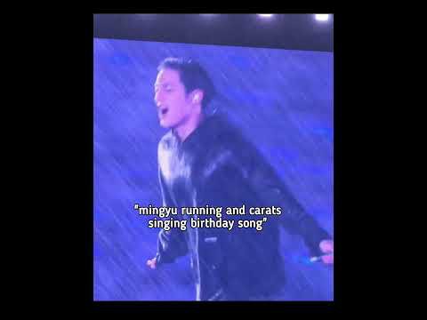 A moment captured by Mingyu (SEVENTEEN)'s fan