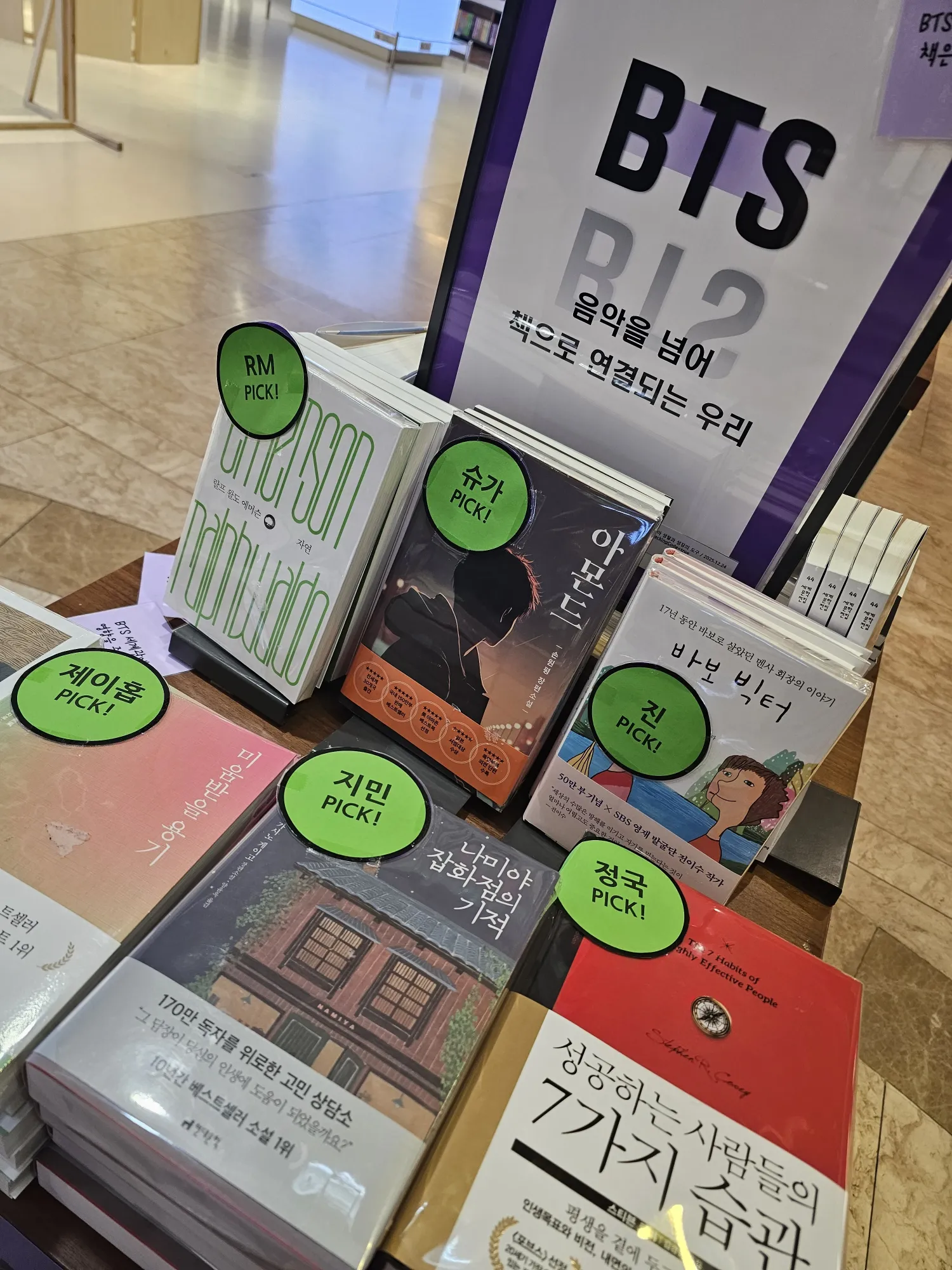 Recent activity shot of BTS