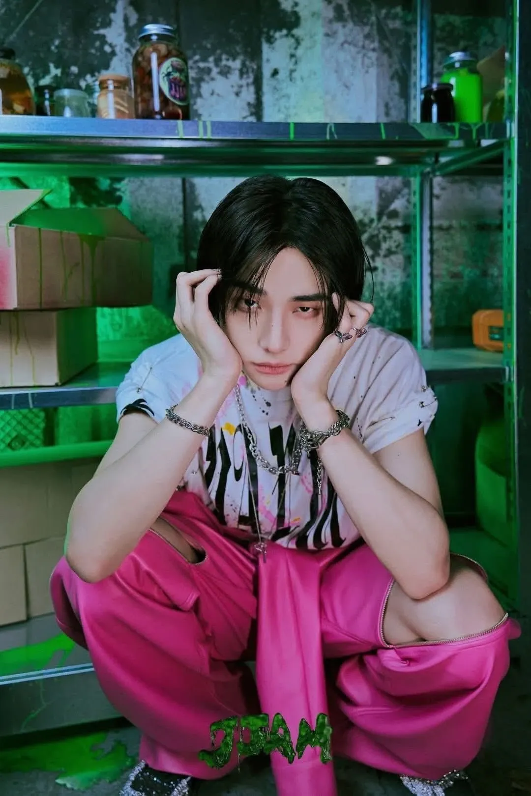 A moment captured by Hyunjin (Stray Kids)'s fan