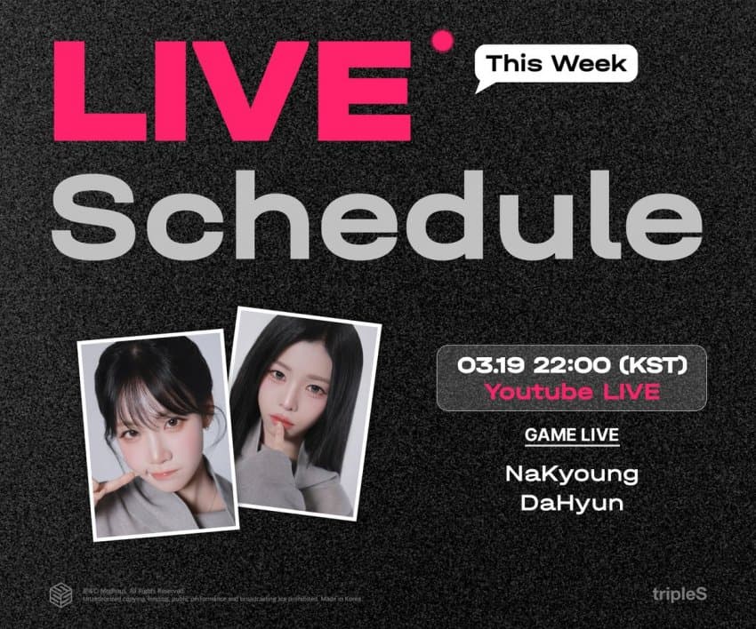 Recent activity shot of tripleS