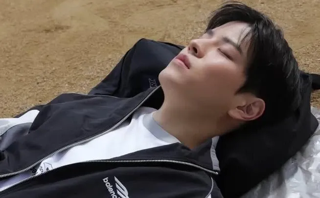 Recent activity shot of Seungmin (Stray Kids)