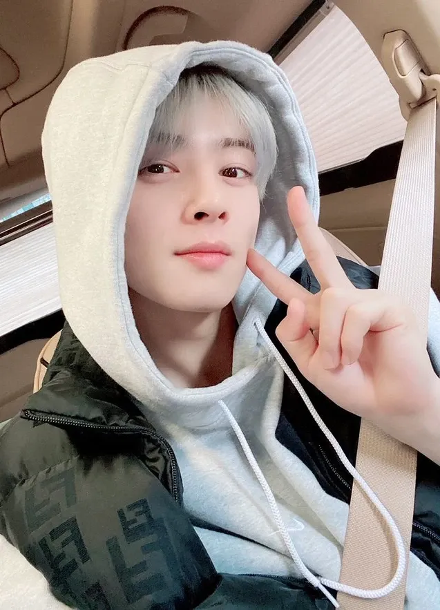 Recent activity shot of Eunwoo (ASTRO)