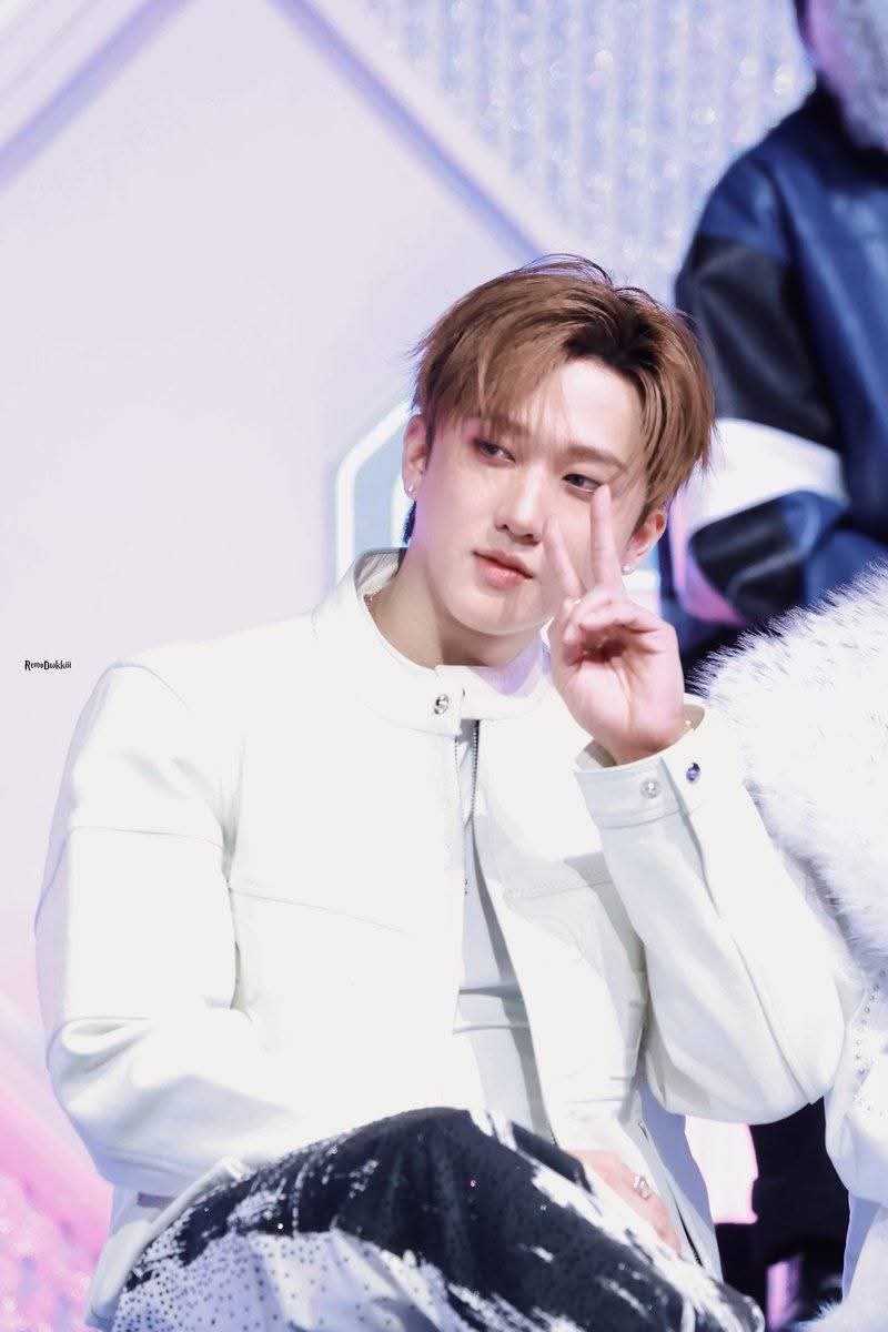 Recent activity shot of Changbin (Stray Kids)