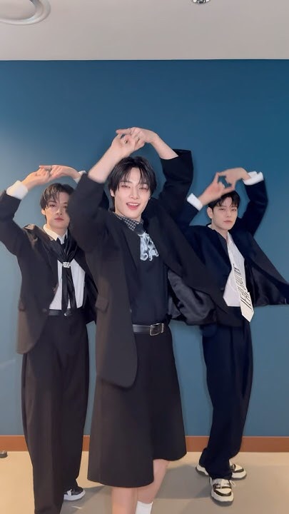 A moment captured by Stray Kids's fan