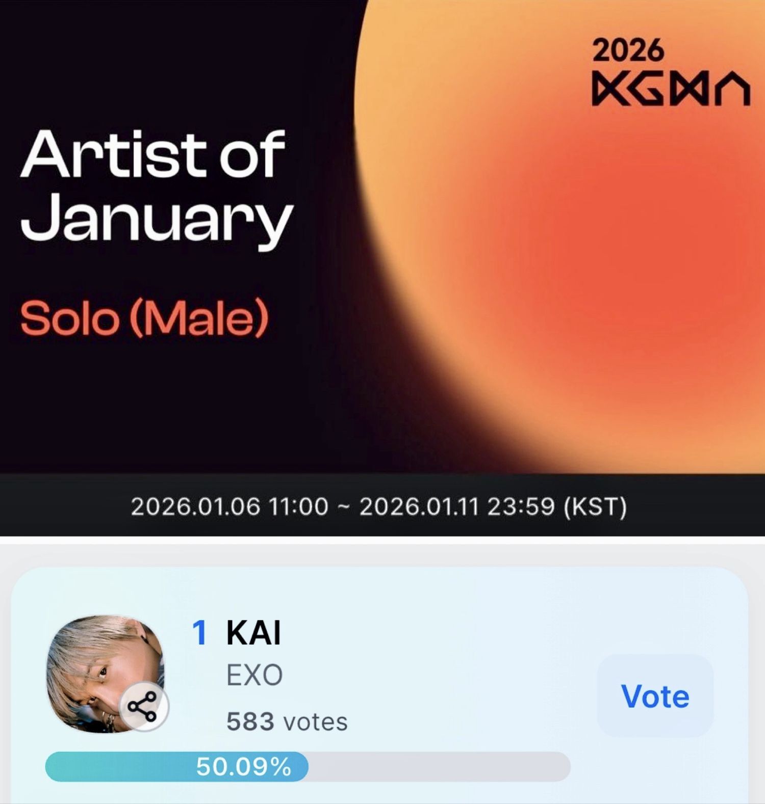 Foto aktivitas terbaru Kai (EXO)